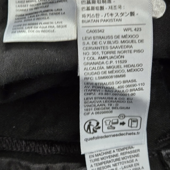LEVI'S 711 skinny size 27 , length 30 Women's Black Jeans - Picture 8 of 11